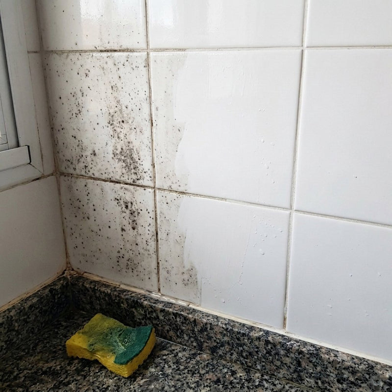 Mr. Honguito en azulejos de la cocina